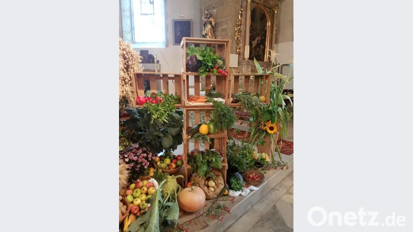 Erntedankaltar Pfarrei Kemnath Bild: kaz