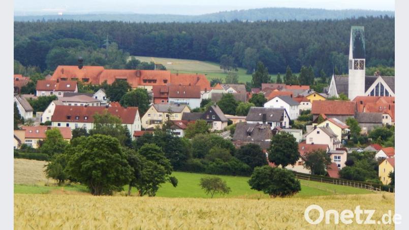 Neben der Pfarrkirche sind auch die Schulgebäude (im Hintergrund mit rotem Dach) ortsbildprägend, wie diese Panoramaaufnahme zeigt. Für die IG ist deshalb eine neue Schule im Form eines Glas-Hochhauses nicht vorstellbar. Bild: do