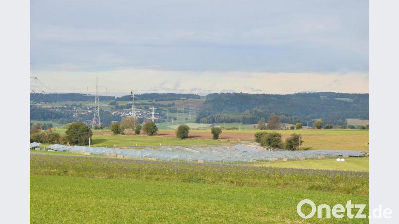 Direkt neben der im Entstehen begriffenen Sonnenstromanlage liegt für weitere drei Grundstücke schon wieder ein Antrag vor, den der Stadtrat jedoch nun auf nicht absehbare Zeit zurückstellt. Bild: fjo