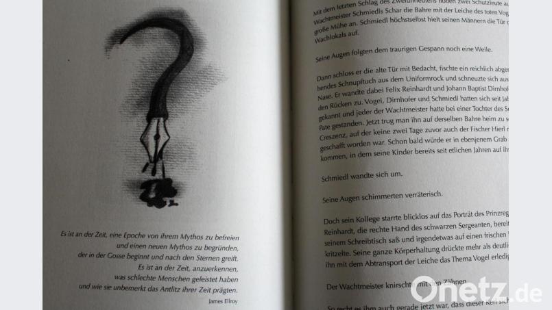 Mit Illustrationen von Marcus Trepesch und auserwählten Zitaten aus der Bibel und Büchern, die Jörg Fischer prägten, glänzt das Werk. Bild: dwi
