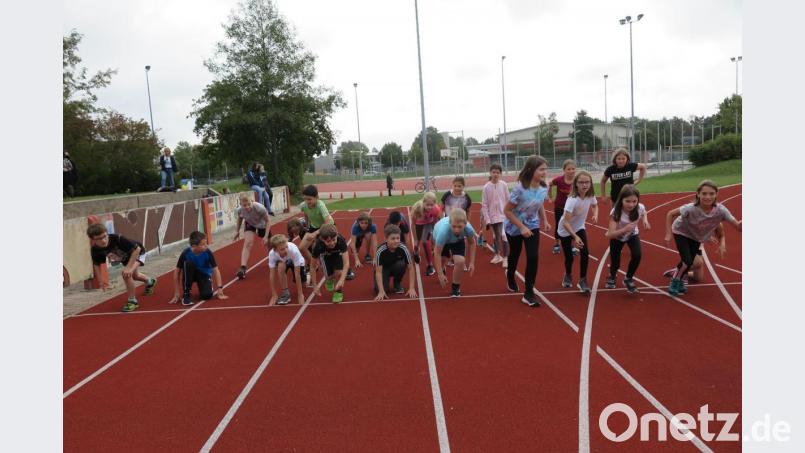 Hochmotiviert starteten nicht nur die Realschüler der Klasse 5a (Bild), sondern auch die anderen Fünftklässler sowie die Mädchen und Jungs der sechsten und siebten Jahrgangsstufe zum Spendenlauf. Bild: jzk