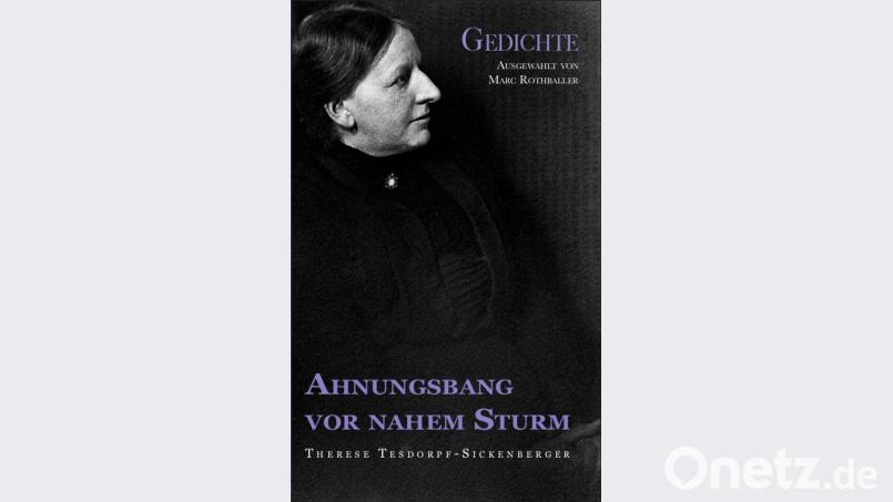 Das Cover des Gedichtbands "Ahnungsbang vor nahem Sturm" mit ausgewählten Gedichten. Bild: exb/Marc Rothballer