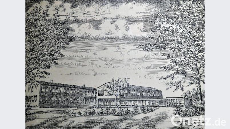 Das Landwirtschaftsamt Tirschenreuth aus der Feder von Herbert Molwitz. Bild: ubb