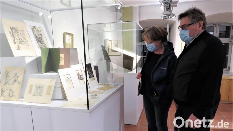 Nach dem Vortrag konnten die Zuhörer die Molwitz-Ausstellung besuchen. Bild: ubb