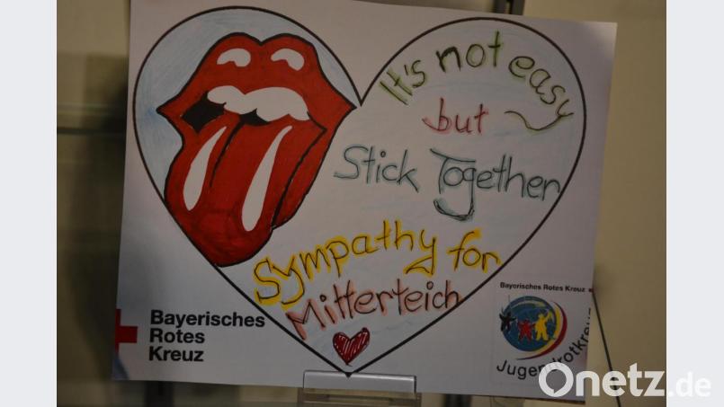 Sympathie für Mitterteich wird hier zum Ausdruck gebracht. Bild: jr