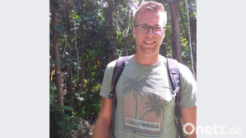 Troja in Thailand: Daniel Wagner während der Flitterwochen beim Wandern auf Koh Samui . Bild: Wagner/privat
