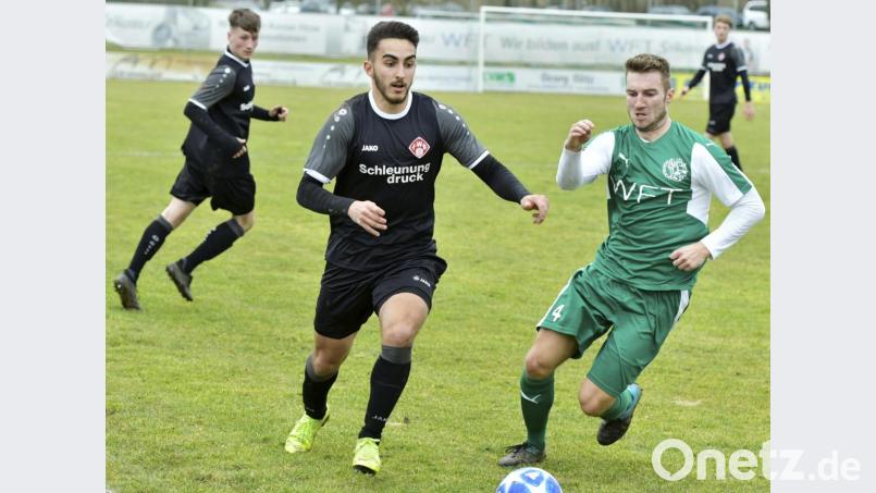 Jan Fischer (rechts) ist für Trainer Faruk Maloku ein "elementar wichtiger" Spieler. Archivbild: Hubert Ziegler