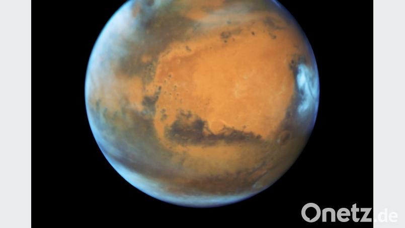 Der Mars, aufgenommen vom „Hubble“-Weltraumteleskop. Bild: -EPA/NASA /HUBBLE/dpa