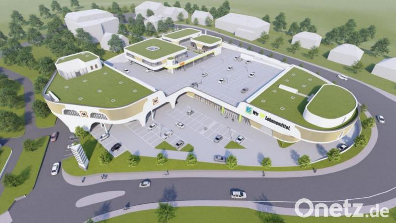 So sollen sich die Oberpfalz-Arkaden zur Eröffnung im April 2022 präsentieren. Anfang November wird mit dem Abbruch des Liliencenters als Vorgängerbau begonnen. Grafik: Architekt Friedrich W. Groefke