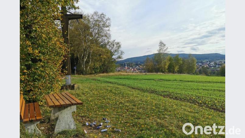 Dieses Mal haben Unbekannte beim Partymachen ihre leeren Dosen an Sitzpunkt entsorgt. Bild: gz