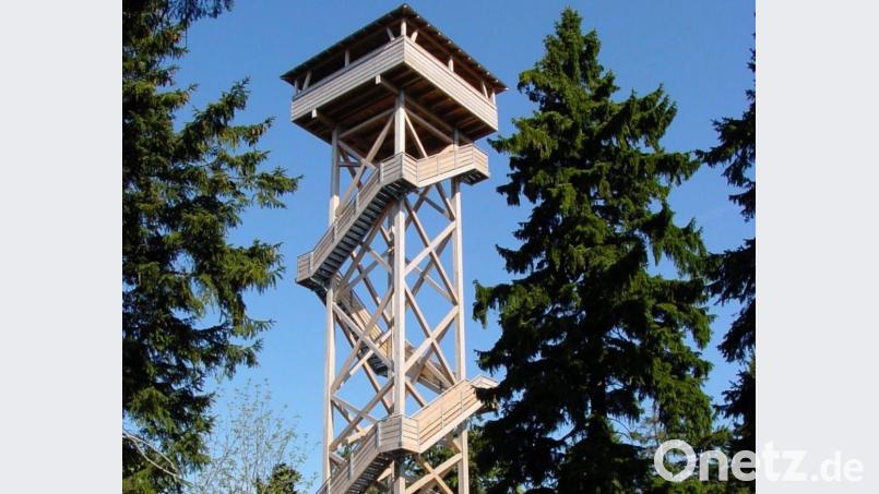 Ganz ähnlich wie das erste Modell sieht Turm Nummer zwei aus. Gebaut ist er aus verleimtem Lärchenholz und soll wesentlich länger halten. Bild: sds