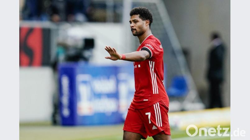 Bayerns Serge Gnabry wurde positiv auf das Coronavirus getestet. Bild: Uwe Anspach/dpa