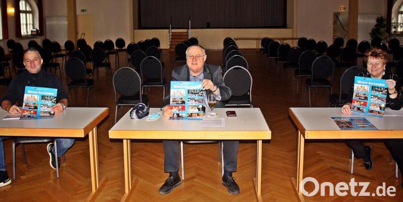 Das Programm der Winterserenaden stellen vor (von links) Erwin Voit, Lothar Höher und Petra Vorsatz. Bild: R. Kreuzer