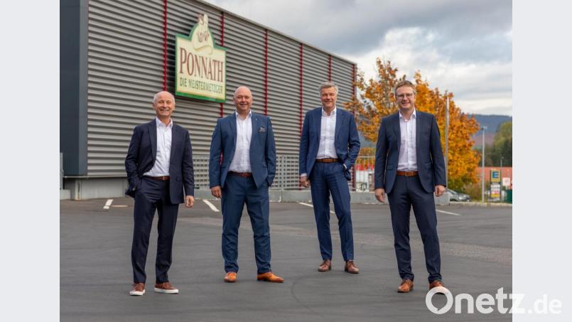 Die neue Geschäftsleitung der Ponnath-Gruppe. Von links: Jens Plachetka, Michael Ascherl, Michael Ponnath und Stefan Gebhardt. Bild: Ponnath/exb