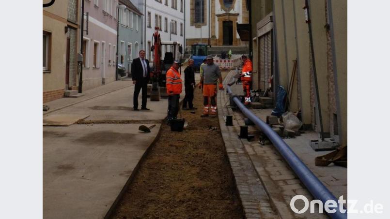 Unterhalb der Kirche wurde ein 60 Meter langes Rohr verlegt. Bild: Stefanie Gradl