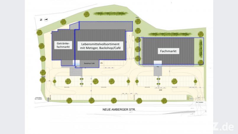 Auf 3500 Quadratmetern soll die &quot;modernste Einkaufsmöglichkeit&quot; des Städtedreiecks entstehen. Bild: Gamma Grundbesitzergesellschaft