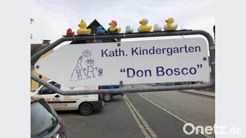 Die Katholische Kindertagesstätte &quot;Don Bosco&quot; in Vohenstrauß muss derzeit aufgrund der hohen Infektionszahlen in der Großgemeinde die Gruppen minimieren. Bild: ck