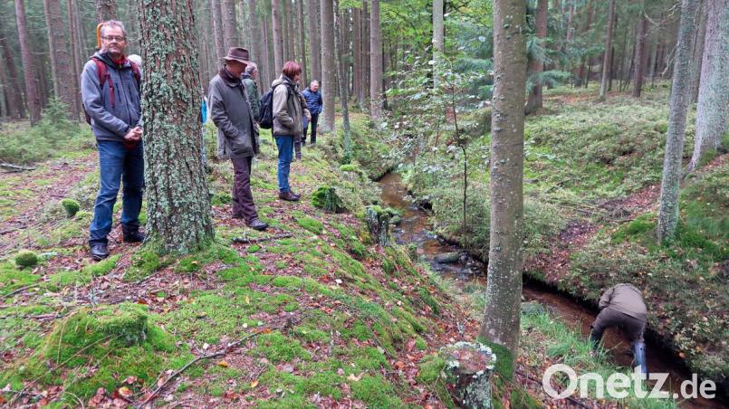 Muschelexperte Dr. Robert Vandré (links) bescheinigte dem Grenzbach eine gute Wasserqualität. Bild: bsc