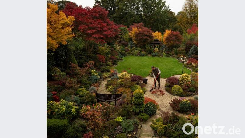 Ob Laub zusammenfegen oder Sträucher zurückschneiden: In einem Garten gibt es immer viel zu tun – besonders im Herbst. Da wird die Corona-Quarantäne bestimmt nicht langweilig. Symbolbild: Jacob King/PA Wire/dpa