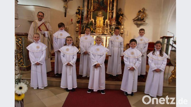 Die zweite Gruppe der Kommunionkinder. Bild: ral