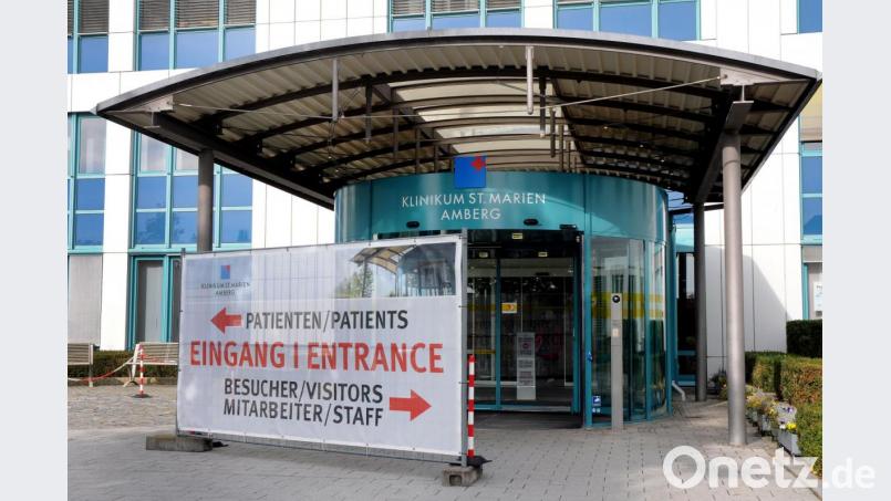 St. Marien in Coronazeiten: Für das Klinikum Amberg gibt es derzeit eine spezielle Besucherregelung. Bild: Stephan Huber