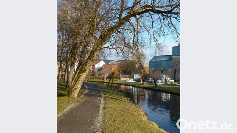 Der Rundweg entlang der Ascha führt am CeBB (rechts) vorbei. Archivbild: Portner