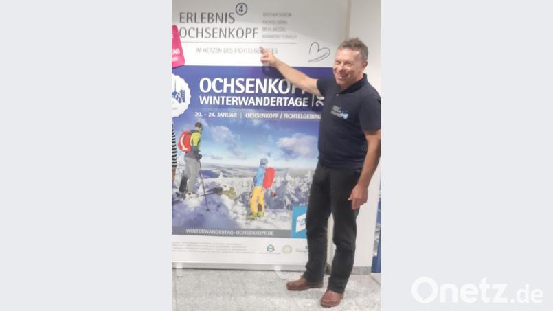 Andreas Munder kündigt bereits den 5. Deutschen Winterwandertag in der Erlebnisregion Ochsenkopf an. Bild: gis