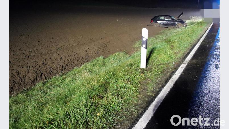 Der verunfallte Pkw. Bild: jma