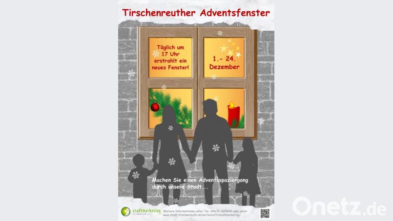 Der Stadtmarktingverein organisiert die Aktion "Tirschenreuther Adventsfenster". Bild: Stadtmarketing Tirschenreuth/exb