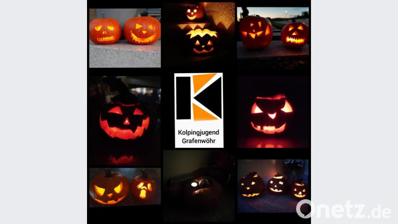 Heuer gab es keine Halloween-Veranstaltungen bei der Kolpingjugend. Aber es wurden viele tolle Kürbisse geschnitzt, wie die Kolpingsfamilie in einer Fotomontage aufzeigte. Repro: rgr