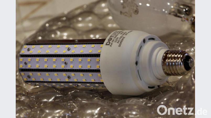 Die LED-Retrofit-Leuchtkörper verbrauchen deutlich weniger Strom als herkömmliche Straßenlampen. Bild: ds