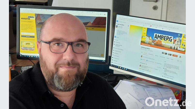 Michael Sandner organisiert die Internet-Aktion "Amberg liefert". Bild: Sibylle Sandner