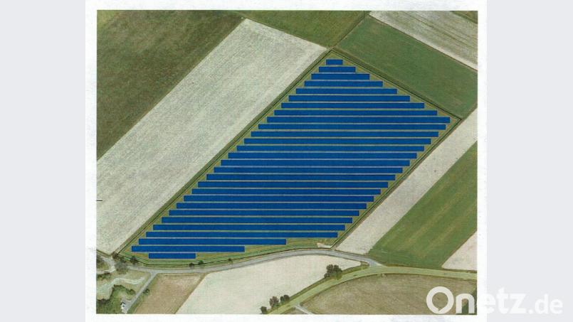 Sechs Hektar groß ist das Grundstück. Es soll mit 5,3 Hektar Modulfläche bebaut werden. Grafik: Greeovative Nürnberg