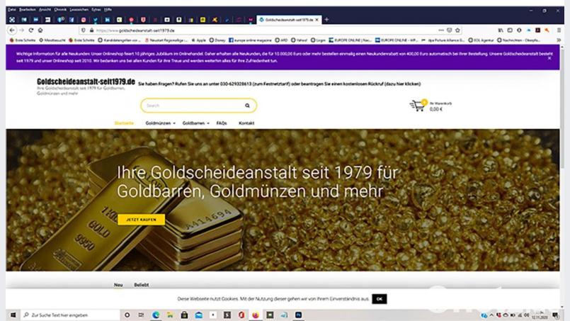Achtung, Fakeshop: Eine Internetseite, die mit Neukundenbonus wirbt. Bild: jrh