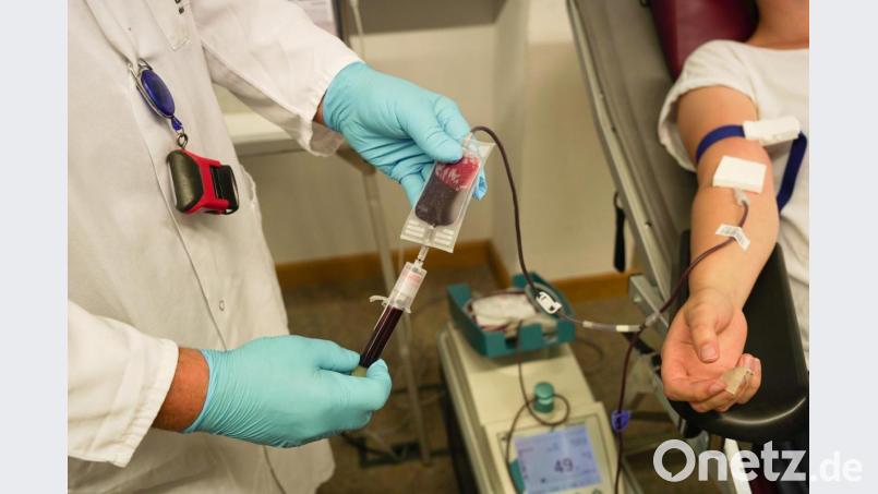 Blut gelassen wird in Weiden bei der kommenden Blutspendeaktion diesmal in der Europaberufsschule und nicht im Rotkreuzhaus wie 2018. Archivbild: Lukas Meister