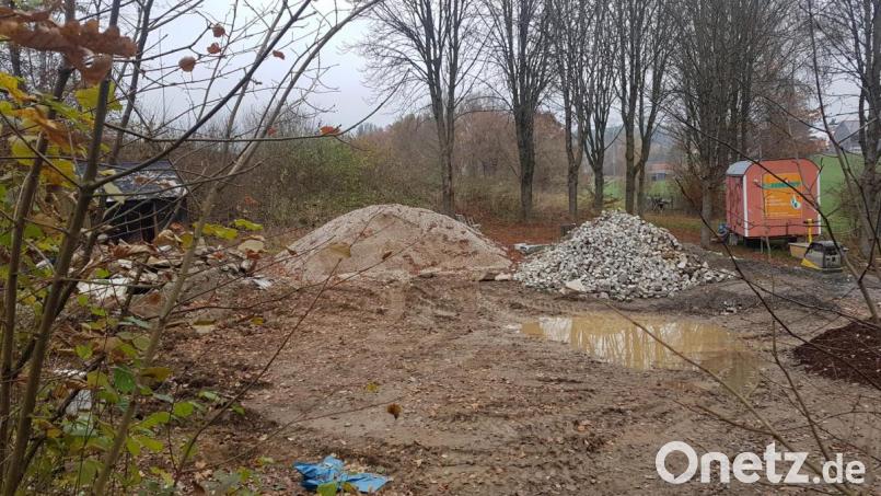Ganz wild schaut es derzeit auf dem Platz des abgebrannten Kiosks im Kurpark aus. Sandro Stefinger wünscht, den Kiosk nach Norden zu verlegen. Allerdings müssten dann die Kastanienbäume beseitigt werden. Bild: gi