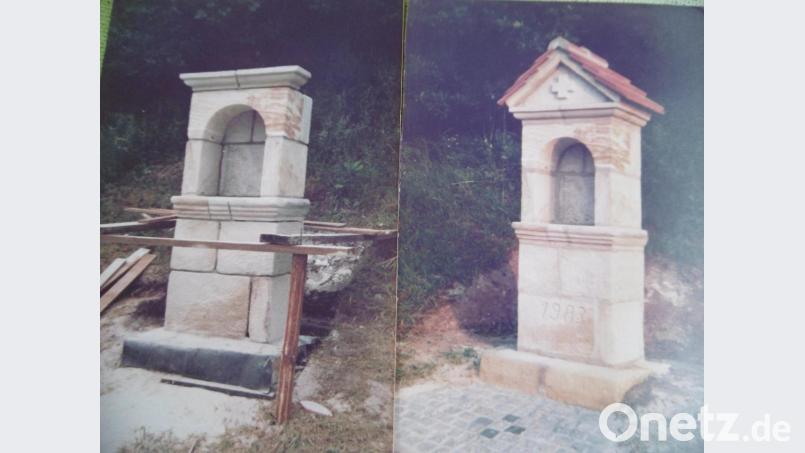 Das Marterl an der Frohnbergauffahrt ist eines der Werke Lobenhofers Bild: mma