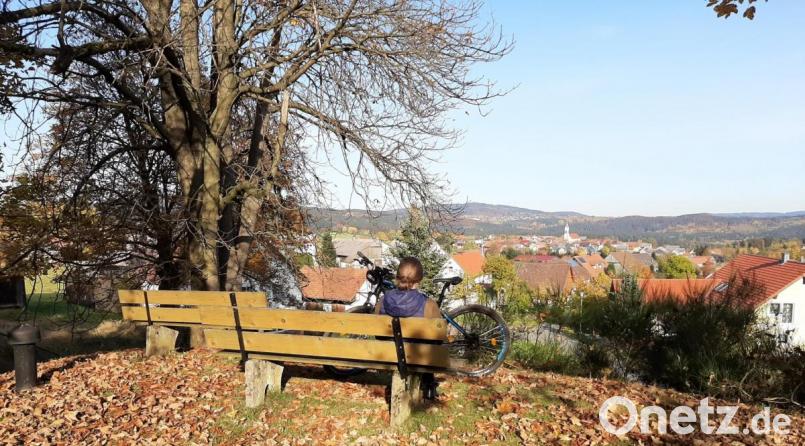 Der Blick auf Weiding und Stadlern offenbart sich auf dem herbstlichen Motiv, das Sabrina Stoiber bei der ILE Brückenland Bayern-Böhmen eingereicht hat. Bild: Sabrina Stoiber/exb