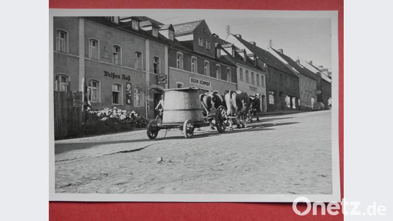 Marienplatz 1957: Die Pflasterung hatte noch Vorkriegsqualität Bild: rn