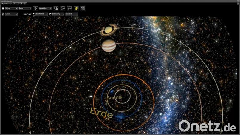 Am 21. Dezember gibt es ein außerordentlich seltenes Himmelsbild zu sehen. Bild: DigitalSky Dark Matter von Sky-Skan/exb