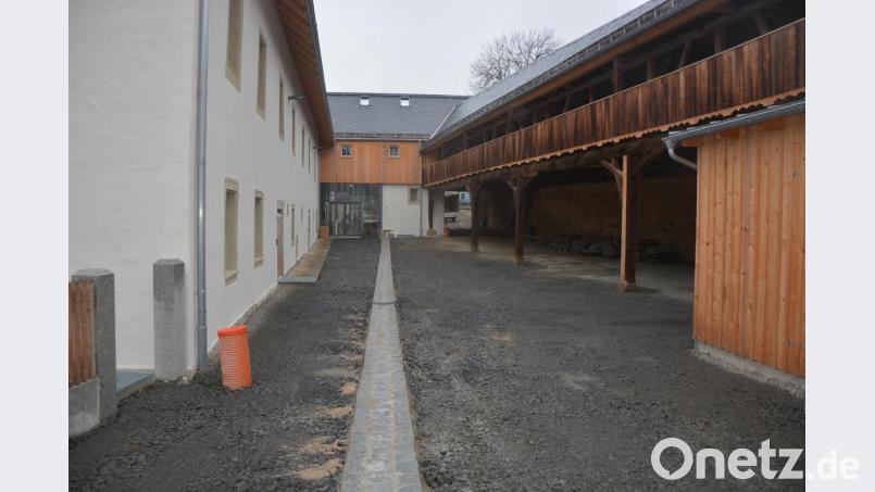 Derzeit laufen auf dem Schafferhof-Areal Arbeiten an den Außenanlagen. Bild: jr