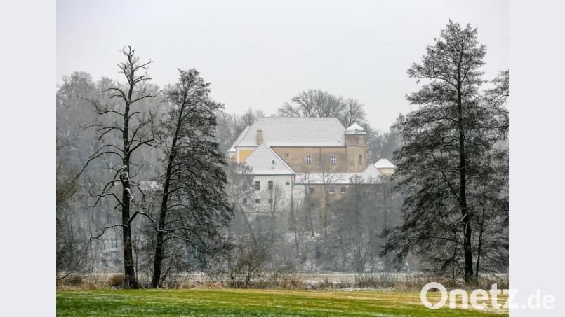Das Fronberger Schloss, vom Krondorfer Naabufer aus gesehen. Bild: Hösamer
