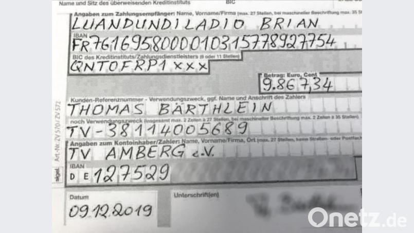 Mit dieser gefälschten Unterschrift erbeuteten Unbekannte fast 10000 Euro. Bild: ca