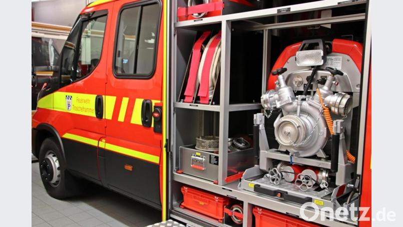 Das neue TSF-L Tragkraftspritzenfahrzeug Logistik der Feuerwehr Troschelhammer. Bild: jma