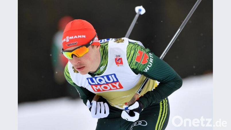Eric Frenzel auf der gewalzten Piste. Aber auch zu Hause ist er gefragt. Bild: Hendrik Schmidt/dpa