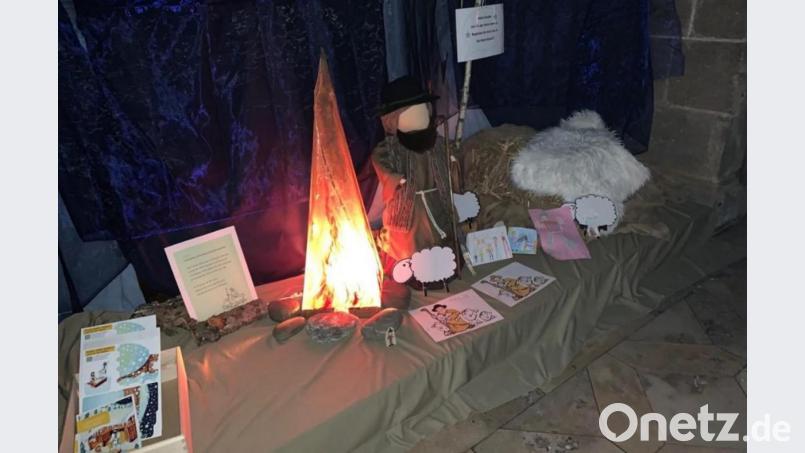 Die Adventsecke in der Stadtpfarrkirche Kemnath. Bild: jzk