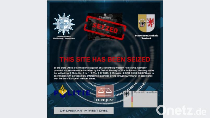 Der Screenshot zeigt eine gesperrte Darknet-Plattform. Polizei und Staatsanwaltschaft in Mecklenburg-Vorpommern haben eine Darknet-Plattform mit Kinderpornos vom Netz genommen. Bild: ---