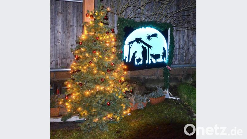 Weihnachtsdekoration an der Blechmühle. Bild: ü