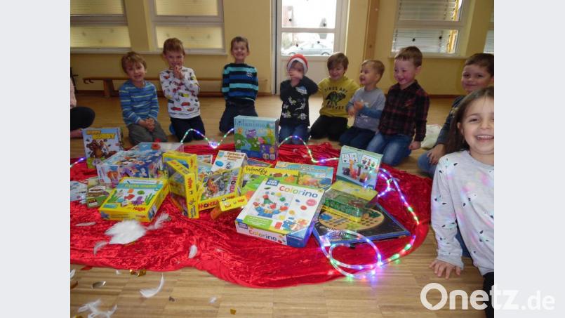 Sichtlich viel Spaß und gute Laune hatten die Kinder bei der Kinderhaus-Weihnacht, die sich über mehrere Tage erstreckte. Bild: mez