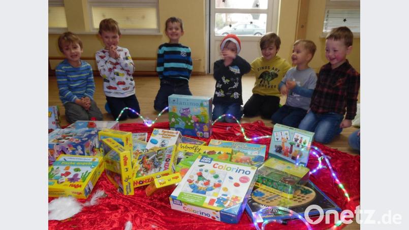 Sichtlich viel Spaß und gute Laune hatten die Kinder bei der Kinderhaus-Weihnacht, die sich über mehrere Tage erstreckte. Bild: mez